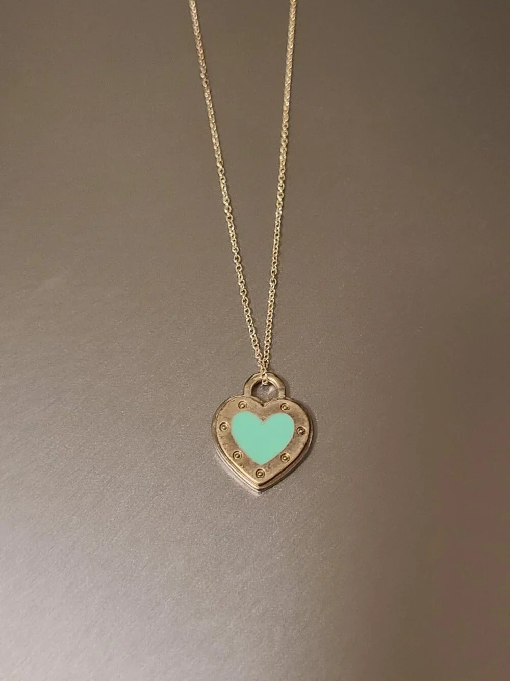 Tiffany Blue Heart Necklace